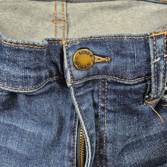 Free People Great Heights Frayed Skinny Jeans – Medium Blue Wash 27 - Picture 9 of 10